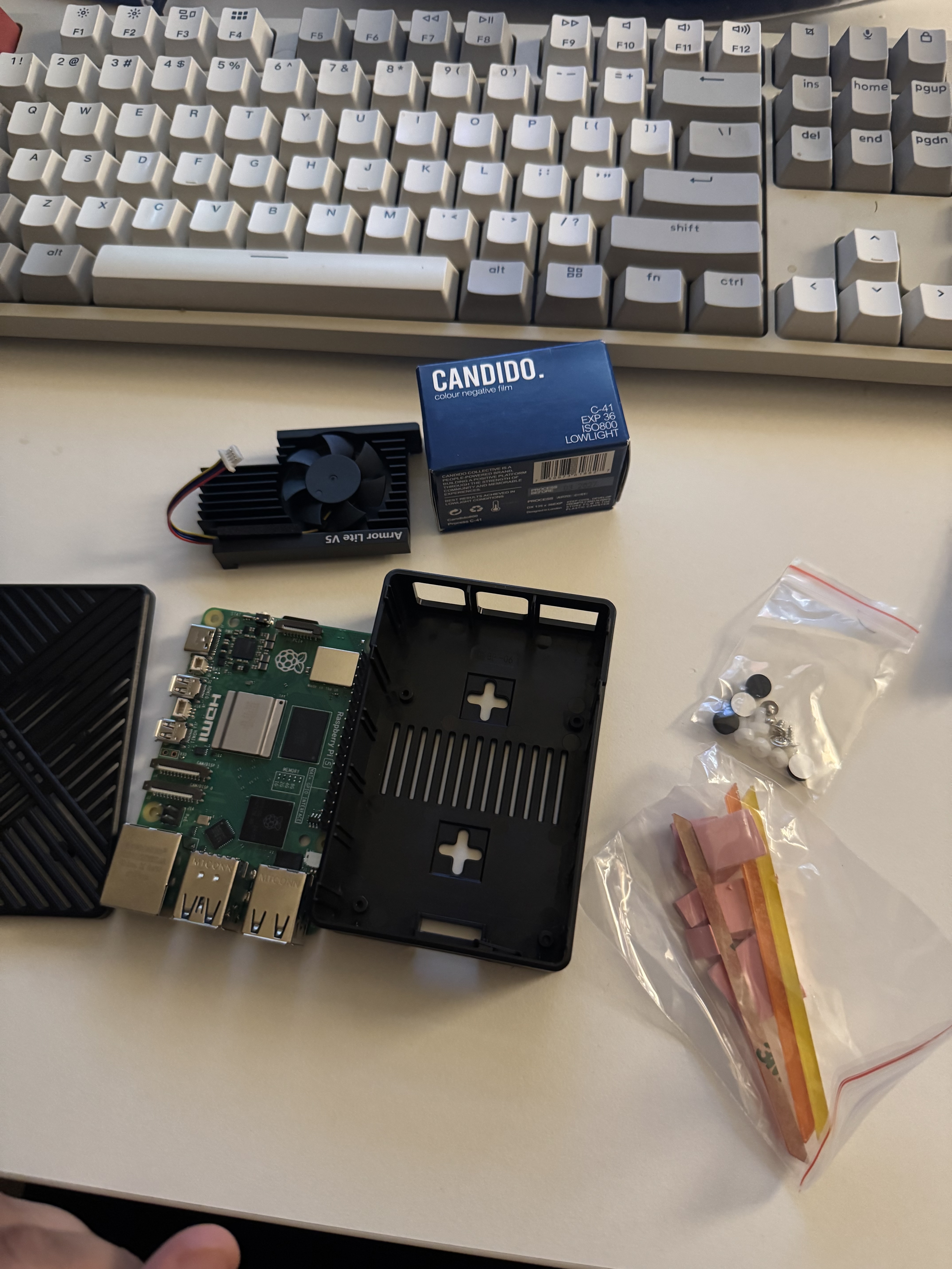 Raspberry Pi case has arrived! (and 800 ISO film)