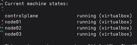 Using Vagrant enables easy teardown (or bringing up) of your entire cluster or specific nodes.